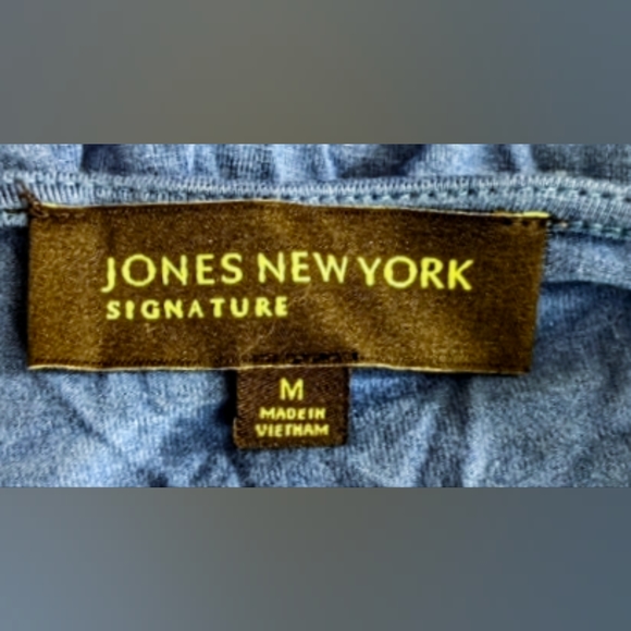 👗Jones New York Knee Length Dress Long Sleeve and Tie Waist - Picture 6 of 7